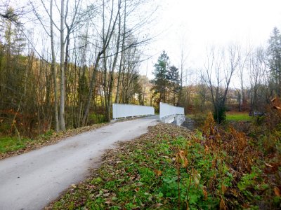 Wyremontowany most na potokiem Malinka